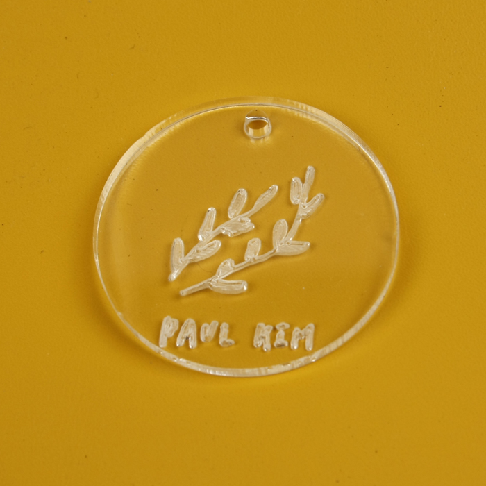 투명 레이저 아크릴키링