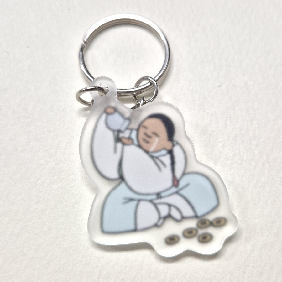 무광 양면 아크릴키링